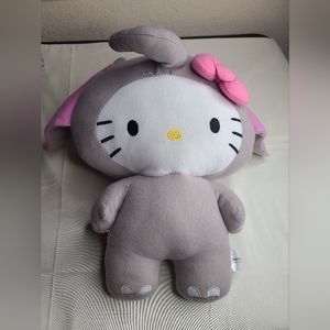 2014 Sanrio Hello Kitty Gray Circus Elephant Plush Stuffed Toy 15" Fiesta